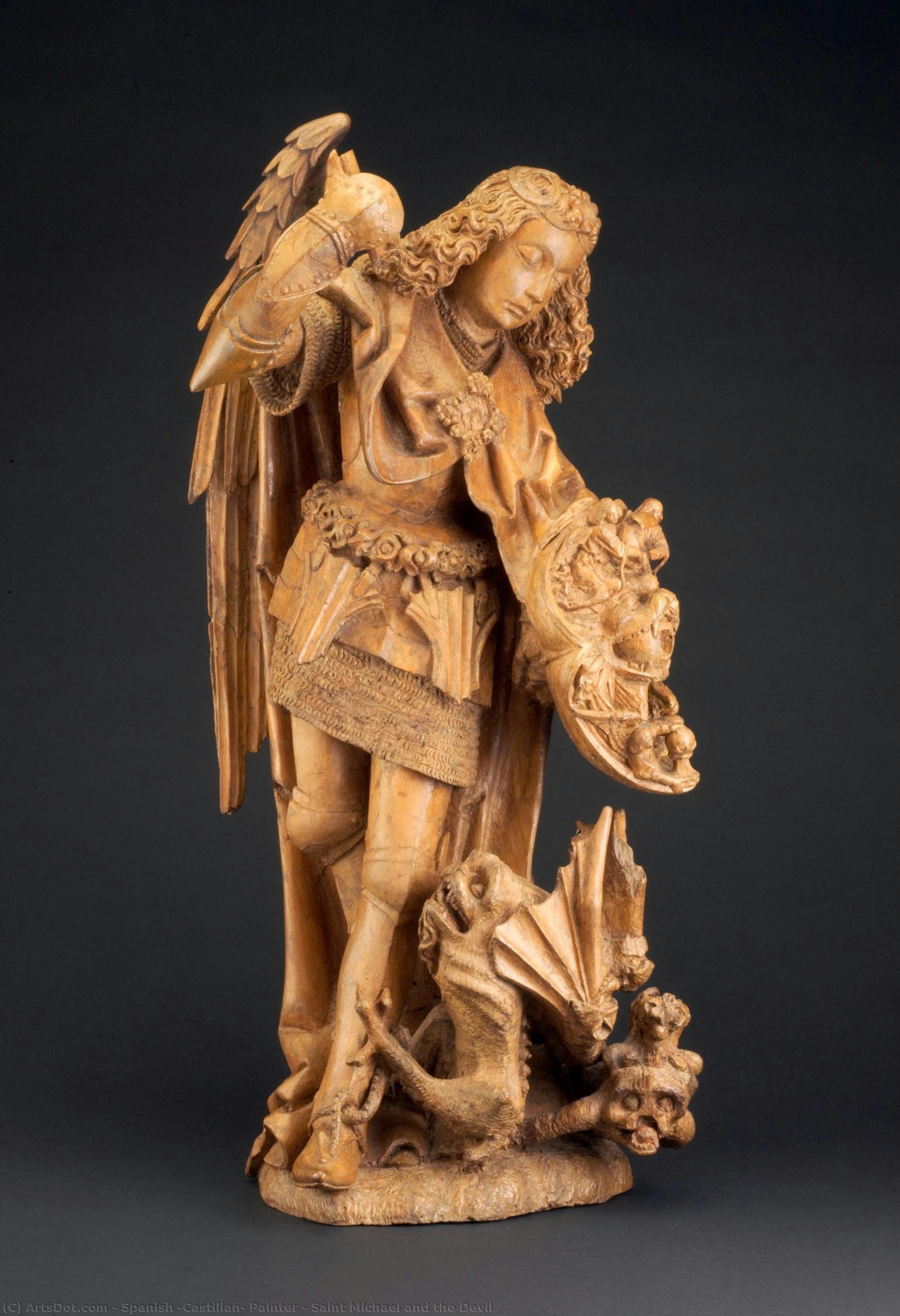 Saint Michael And The Devil — Spanish (castilian) Painter