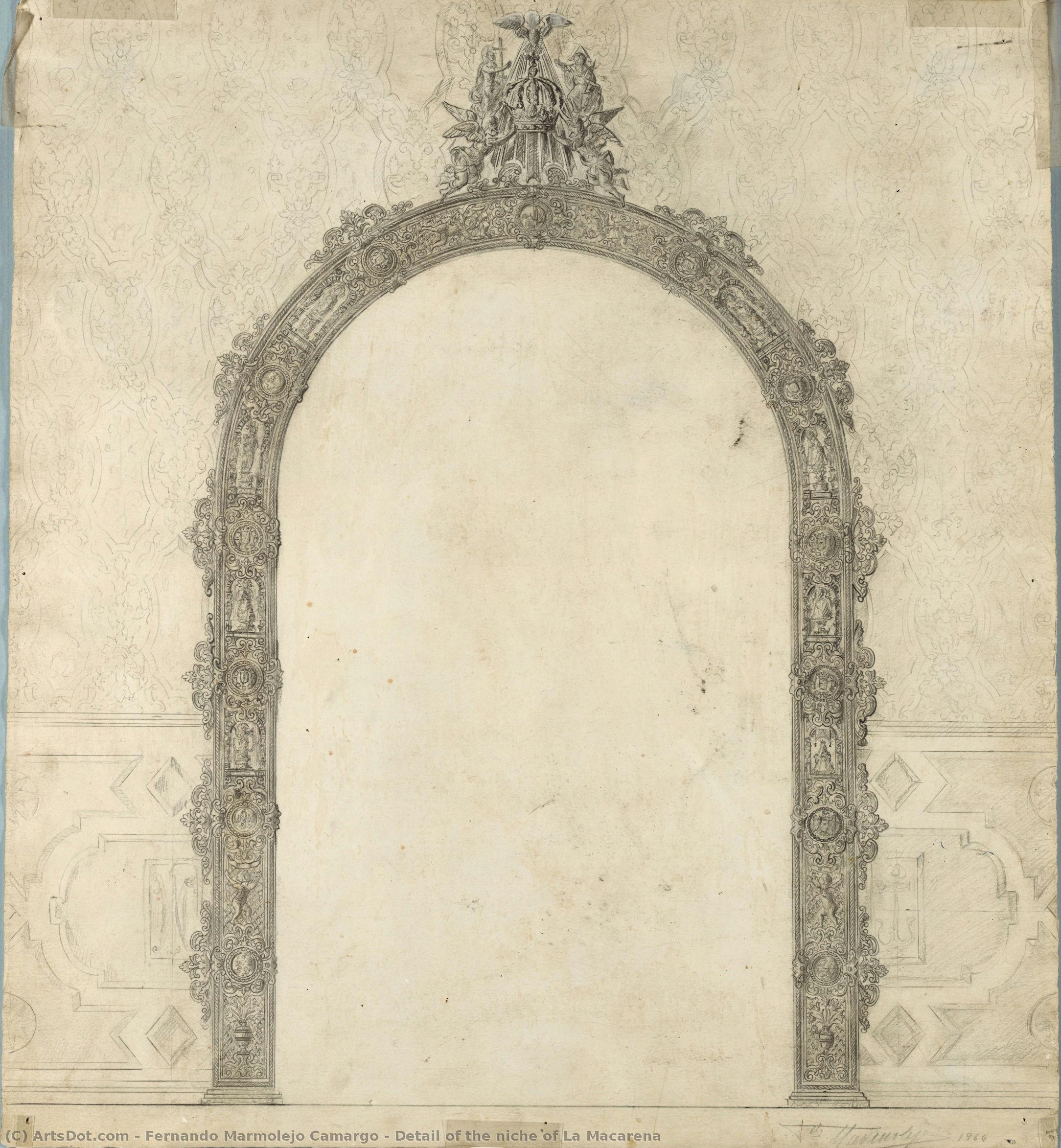 Detail Of The Niche Of La Macarena — Fernando Marmolejo Camargo
