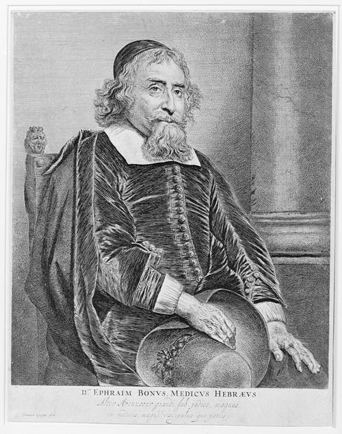 Portrait Of Ephraim Bonus, Physician — Jan Andrea Lievens Jan Lievens