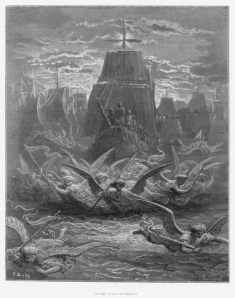 St. Louis Leaving Aigues-mortes — Paul Gustave Doré