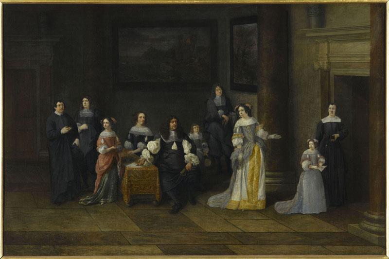 Portrait De Famille Dans Un Intérieur — Palamedesz Anthonie (stevaerts)