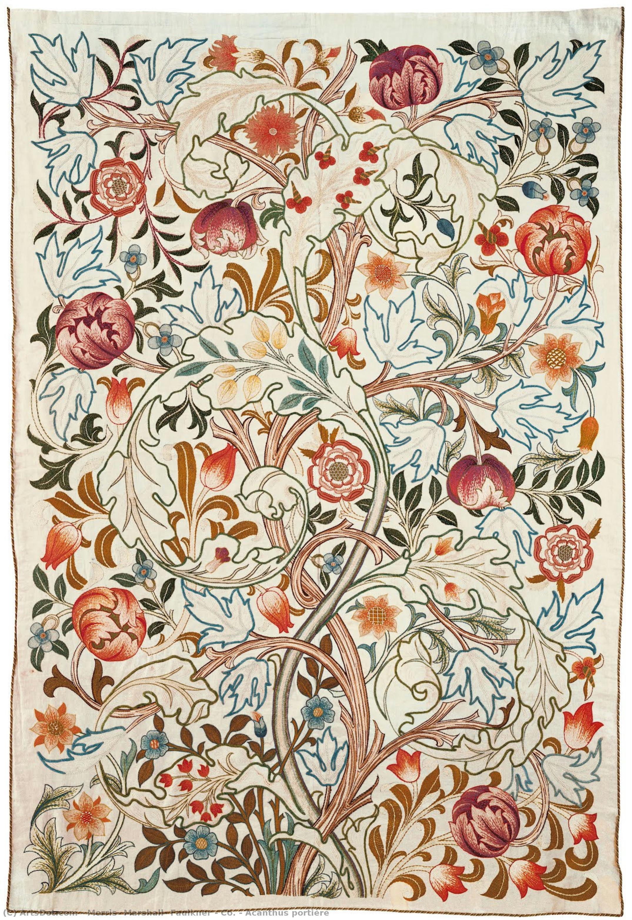 Acanthus Portière — Morris, Marshall, Faulkner & Co.