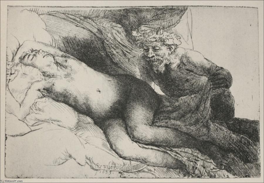Antiope And Jupiter — Rembrandt Van Rijn