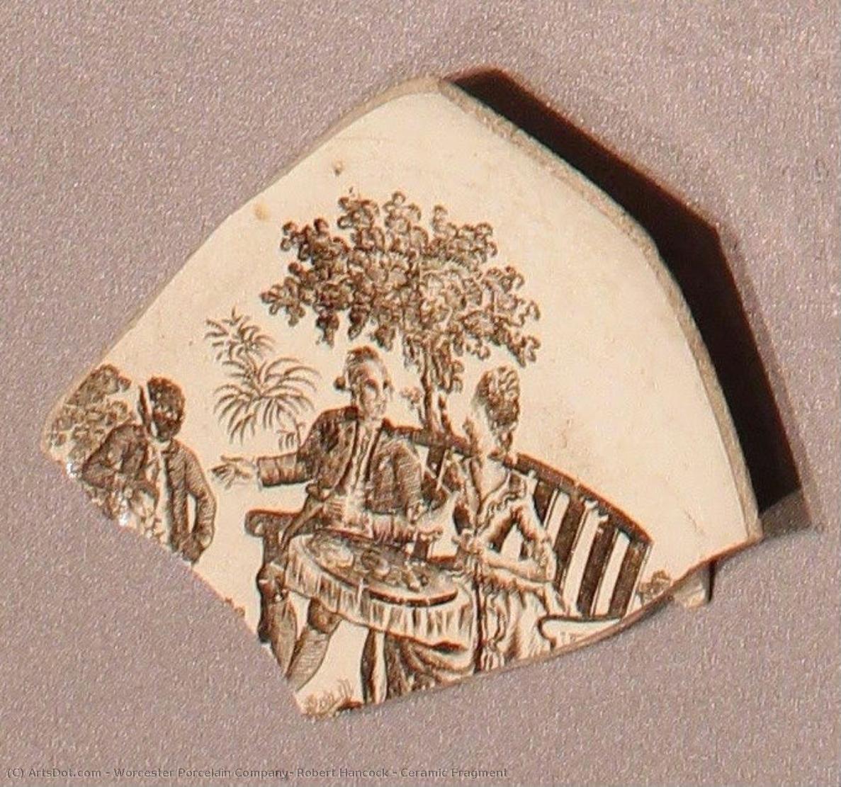 Ceramic Fragment — Worcester Porcelain Company, Robert Hancock