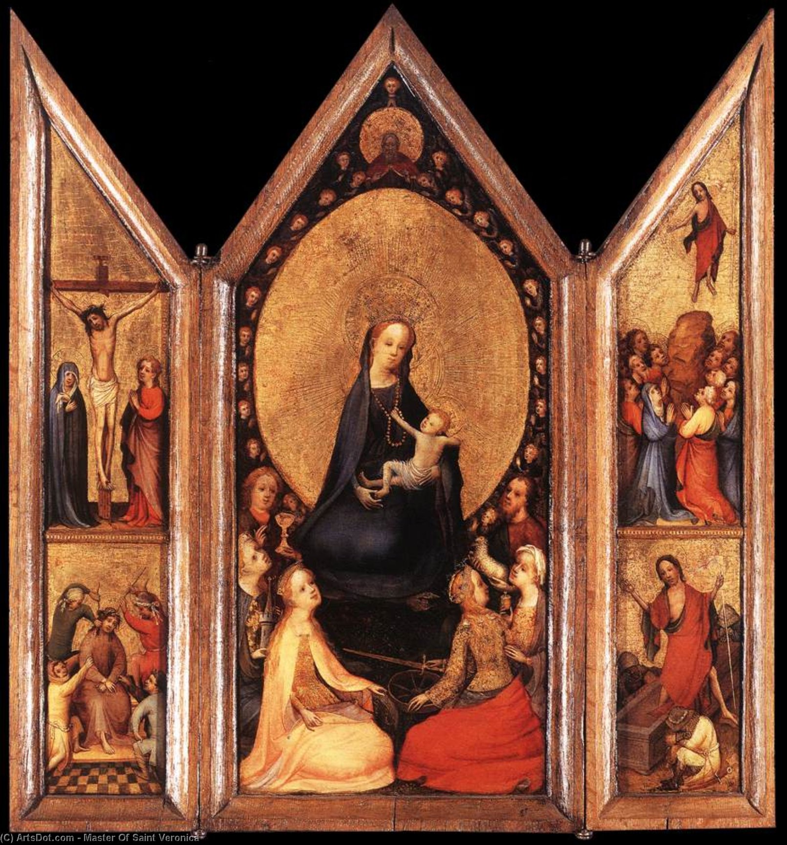 Triptych (open) — Maestro De Santa Verónica