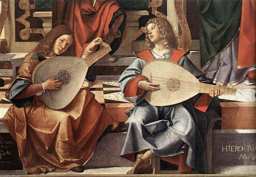 Madonna And Child Enthroned With Saints (detail) — Bartolomeo Montagna