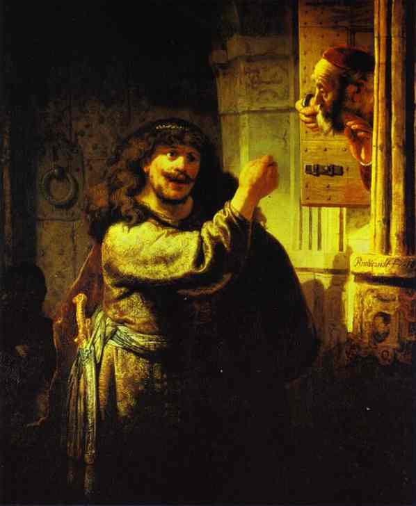 Samson Accusing His Father-in-law — Rembrandt Van Rijn