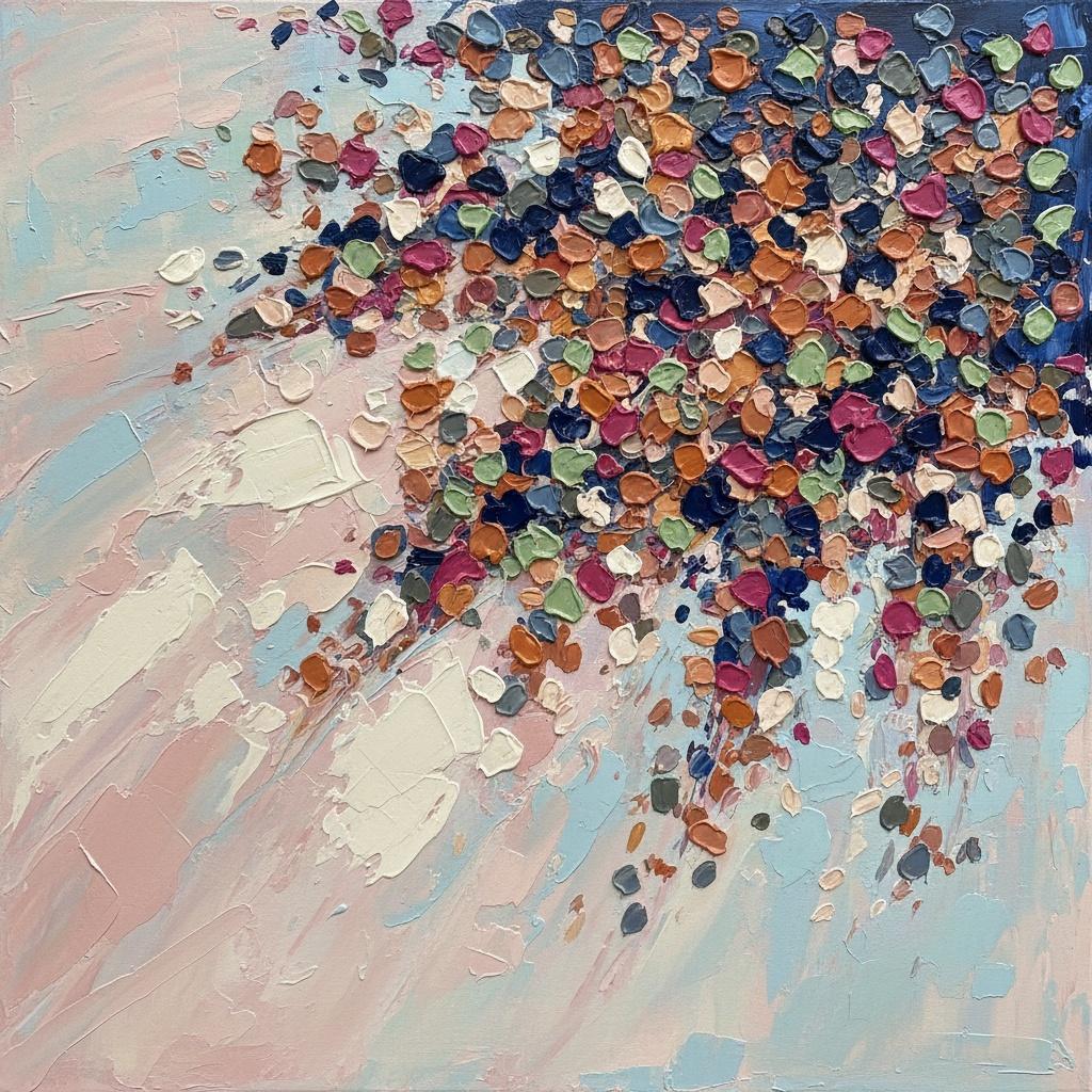 Celestial Drift In Ochre And Navy: A Spontaneous Study Of Sculptural Motion — Christian Noiret
