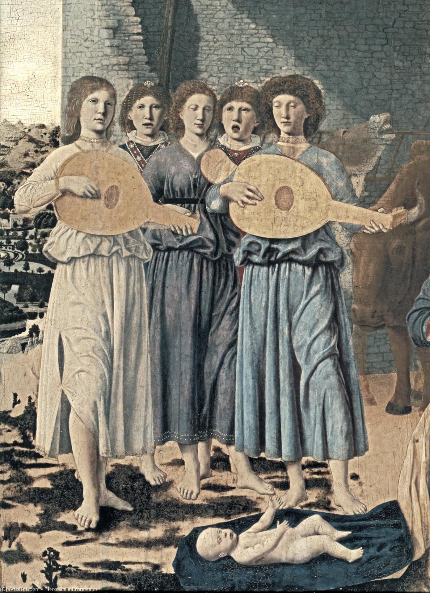 Natividad (detalle) — Piero Della Francesca