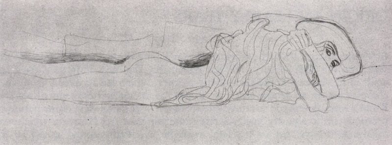 Study For Water Serpents01 — Gustav Klimt