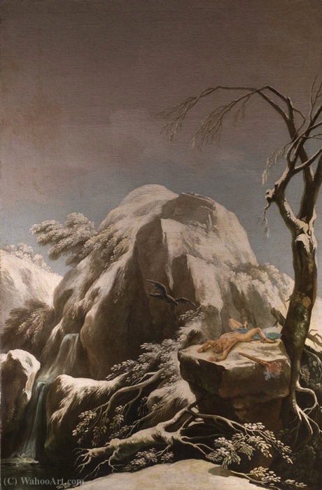 Prometheus Bound In The Snowy Peaks Of The Caucasus — Francesco Mochi