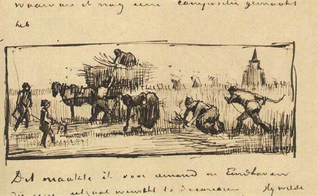 Wheat Harvest — Vincent Willem Van Gogh