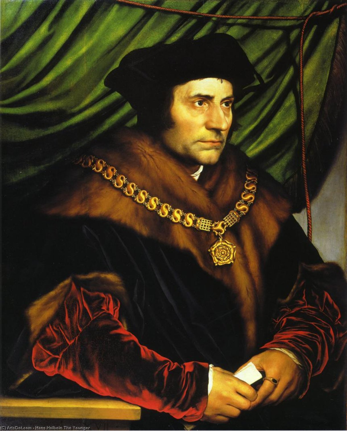 Portrait Of Sir Thomas More — Hans Holbein The Younger