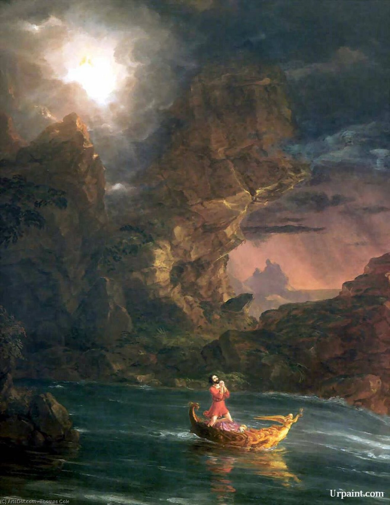 The Voyage Of Life: Manhood (detail) — Thomas Cole
