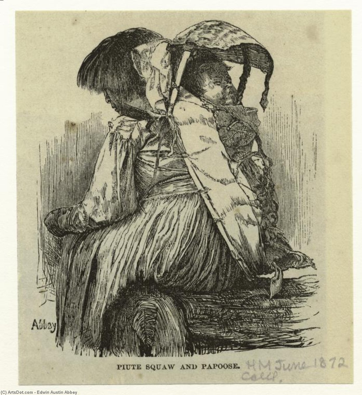 Piute Squaw And Papoose — Edwin Austin Abbey