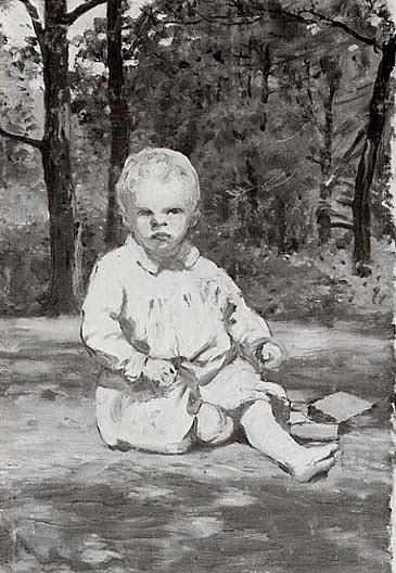 Small Blond Boy (probably The Artist's Son), (painting) — Anna Richards Brewster
