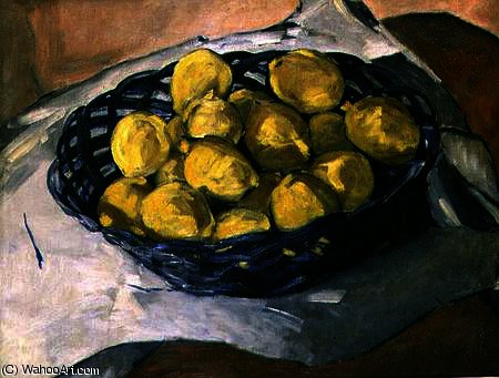 Lemons In A Blue Basket — Christopher Wood