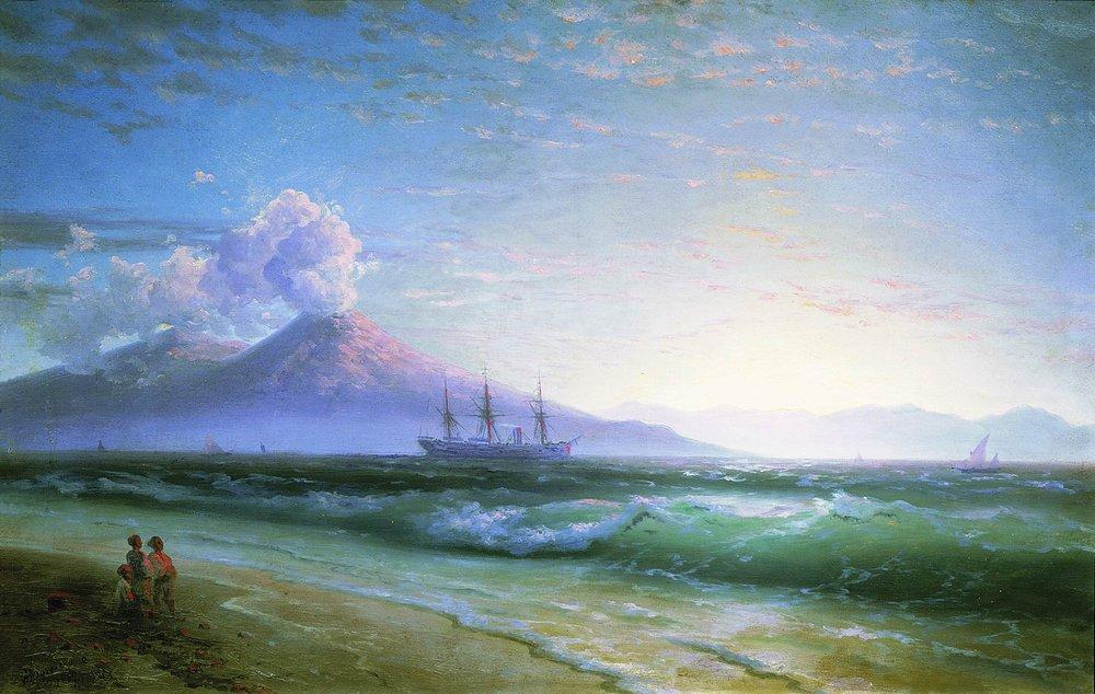 The Bay Of Naples Early In The Morning — Ivan Konstantinovich Aivazovsky
