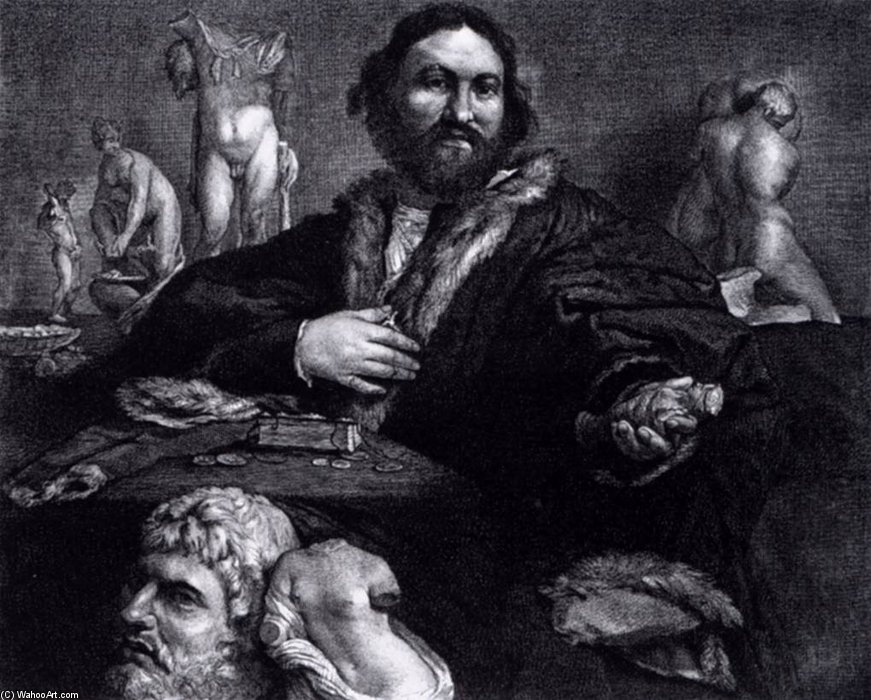 Portrait Of Andrea Odoni — Cornelis De Visscher