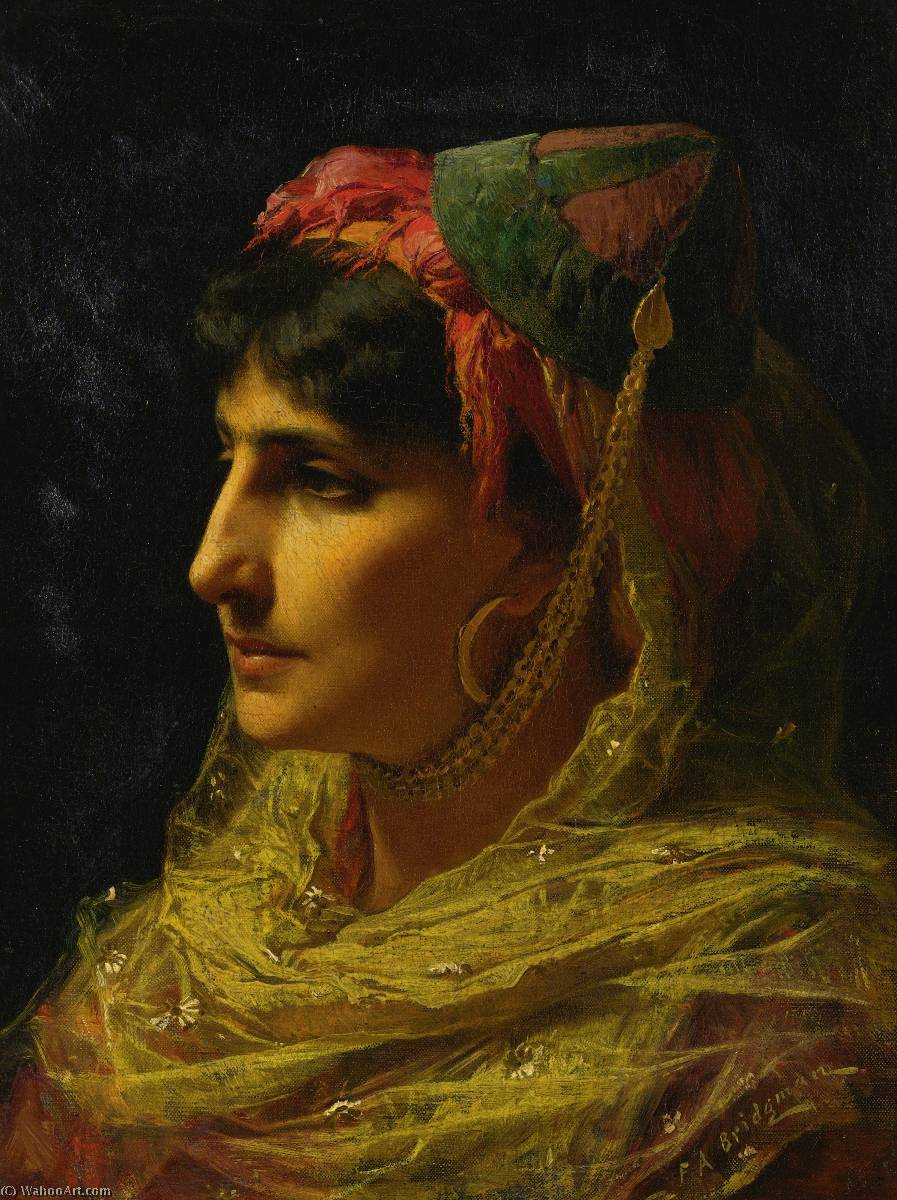 Portrait Of A Woman — Frederick Arthur Bridgman