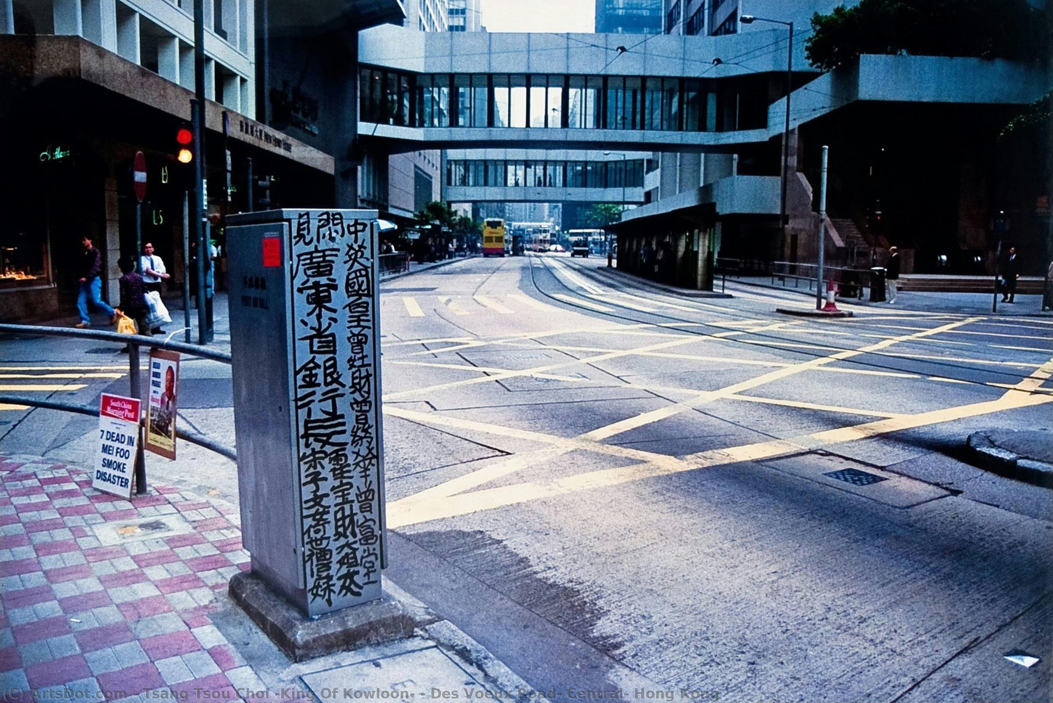 Des Voeux Road, Central, Hong Kong — Tsang Tsou Choi (king Of Kowloon)