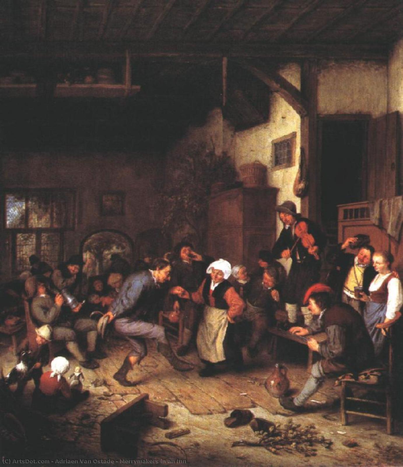Merrymakers In An Inn — Adriaen Van Ostade