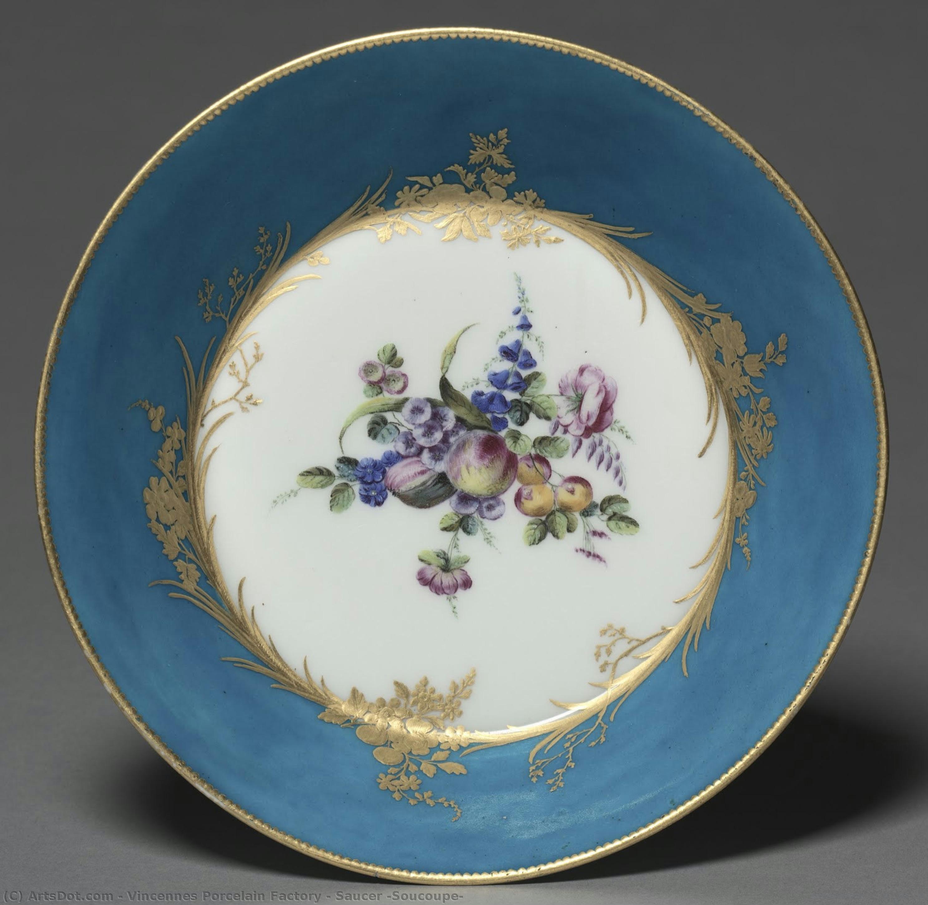 Saucer (soucoupe) — Vincennes Porcelain Factory