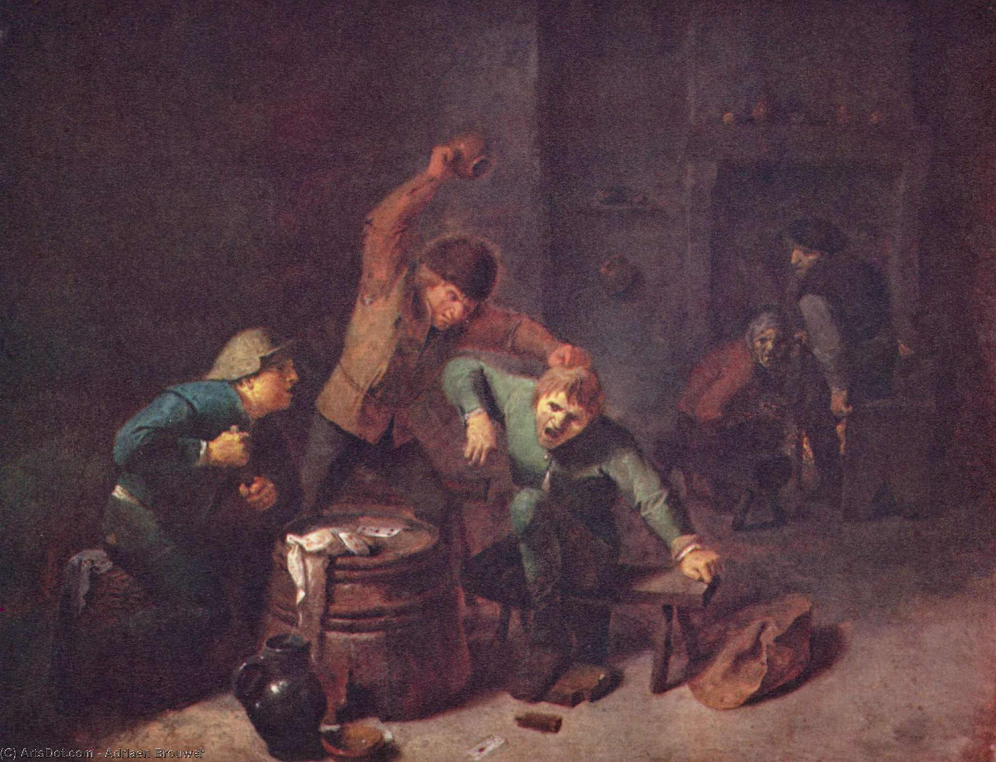 Smallholders Playing Cards — Adriaen Brouwer