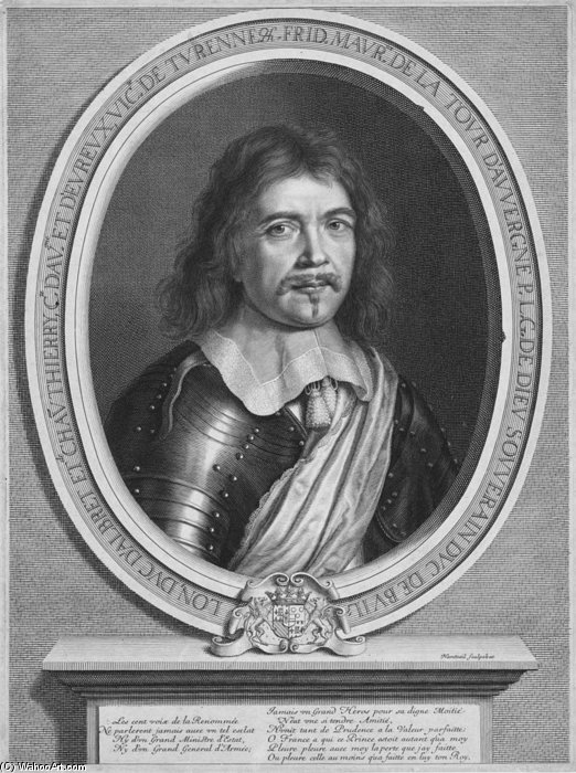 Porträt Des Frédéric-maurice De La Tour D’auvergne — Robert Nanteuil
