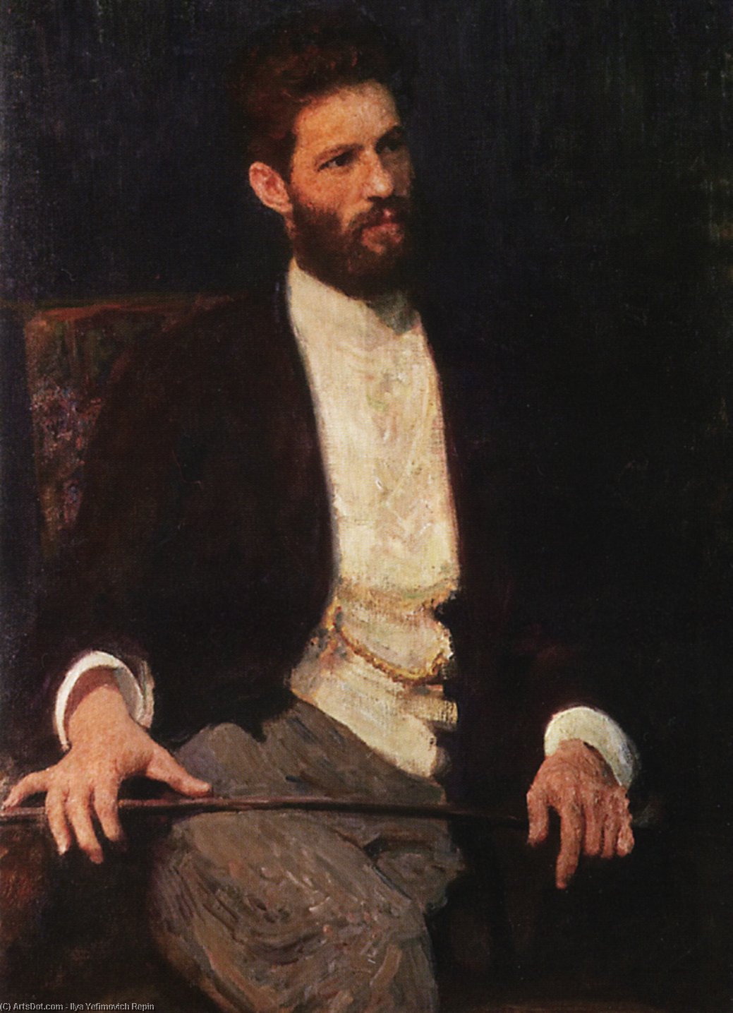 Portrait Of Sculptor Mark Matveevich Antokolski — Ilya Yefimovich Repin