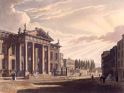 Exterior Of The Clarendon Printing House — Frederick Mackenzie