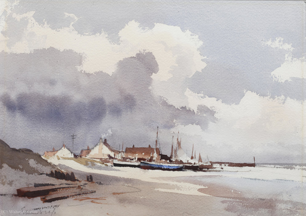 Long Shore Boats, Norfolk — Edward Seago