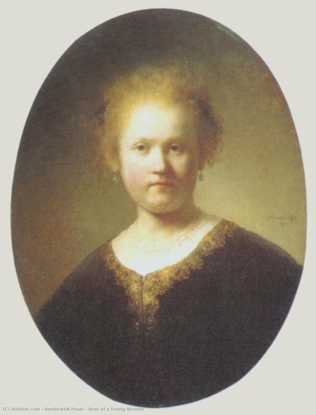Bust Of A Young Woman — Rembrandt Peale