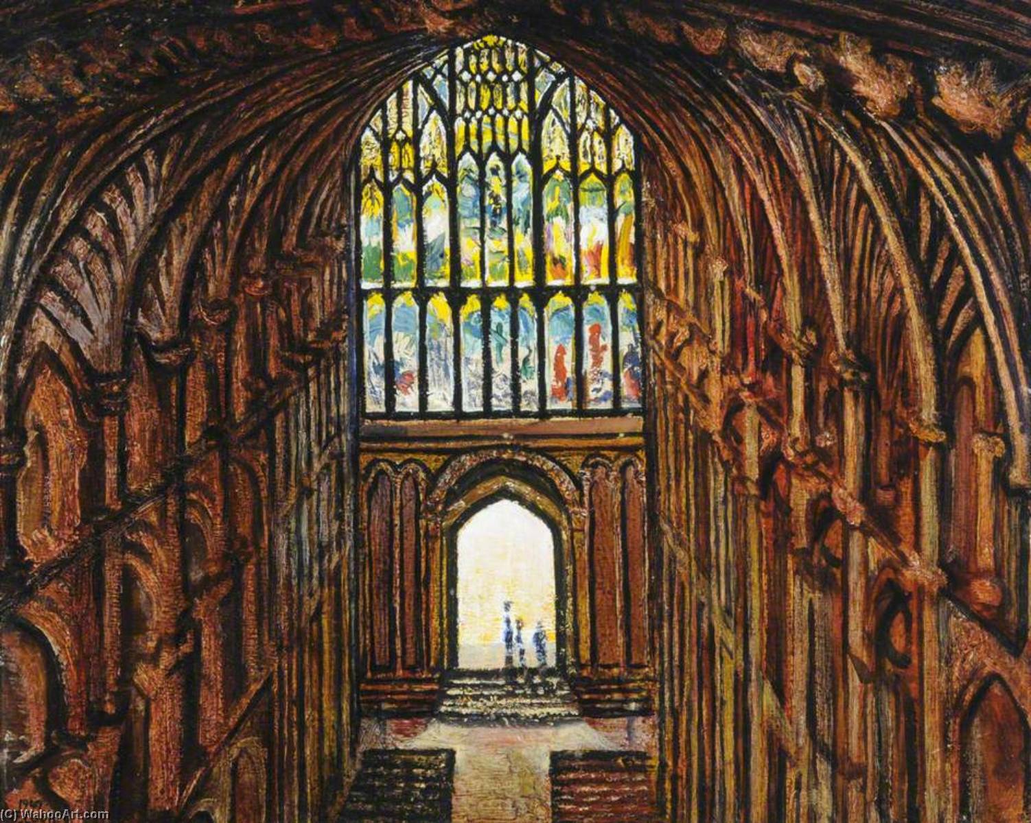 Nave And West Window, Norwich Cathedral — Francis Ferdinand Maurice Cook