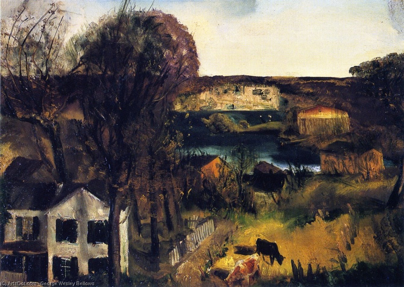 Hudson At Saugerties — George Wesley Bellows