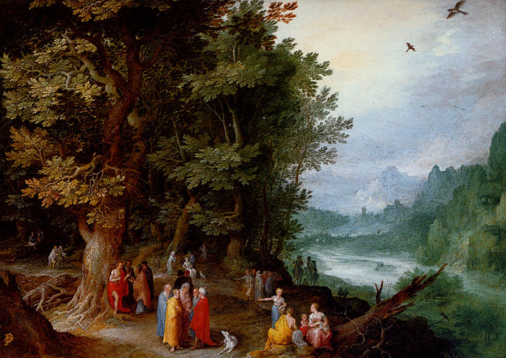 Saint John Preaching In The Wilderness — Jan Brueghel The Elder
