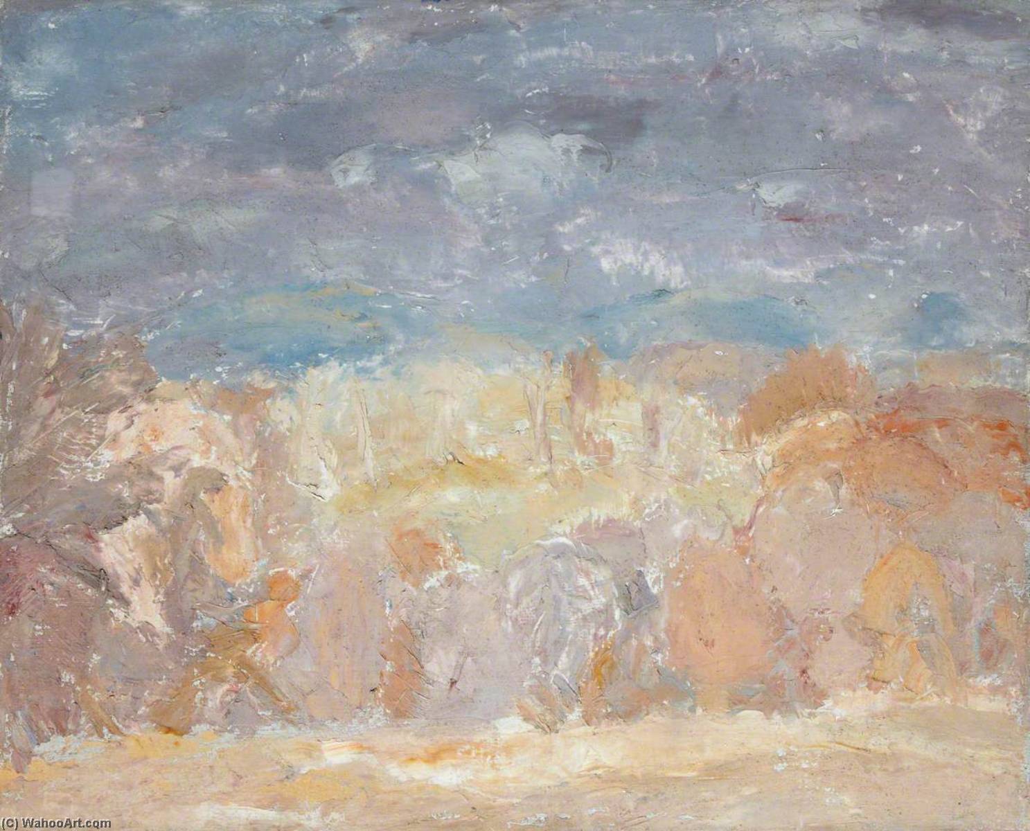 View To The Pentlands From Near Temple — Sir William George Gillies