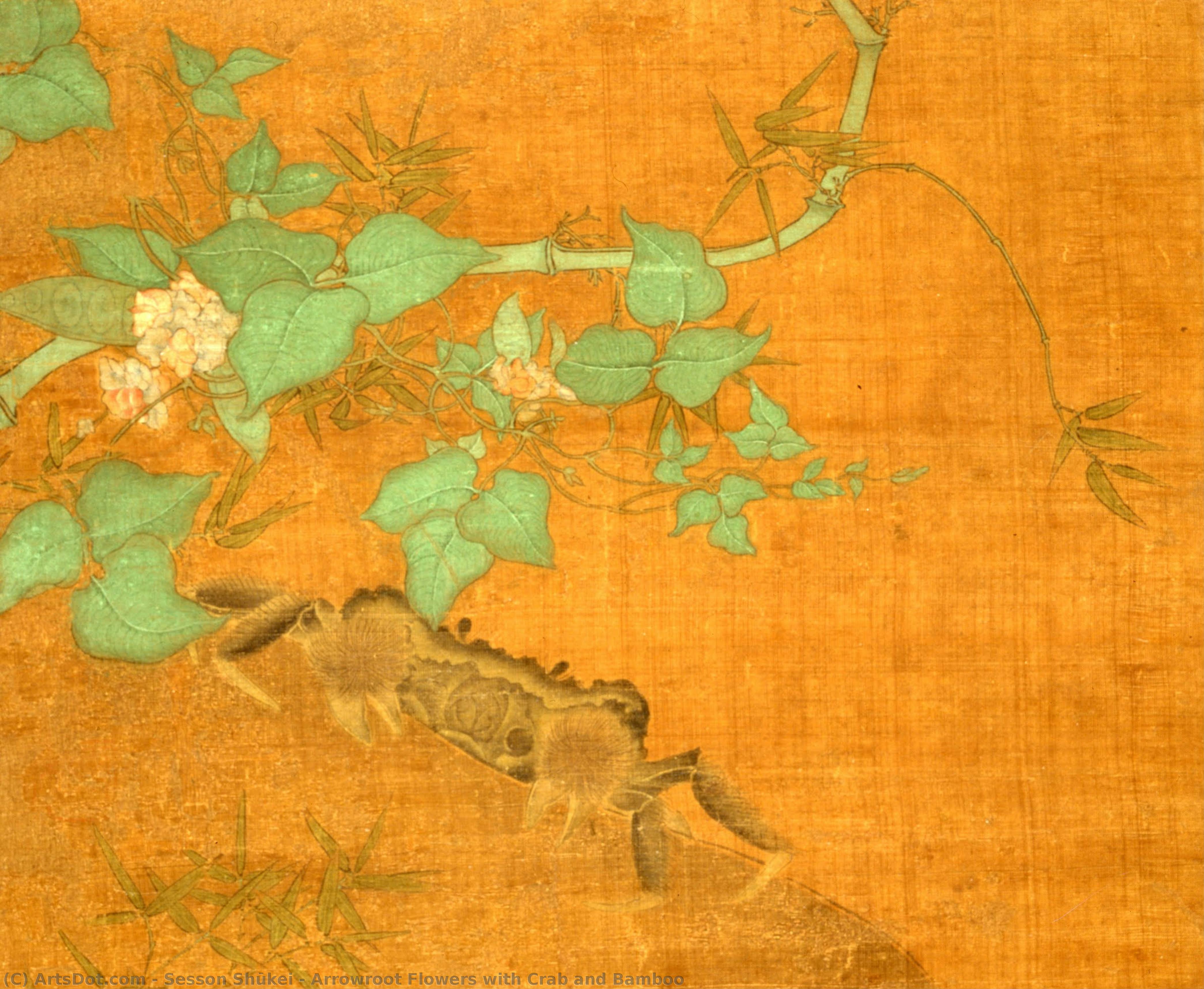 Arrowroot Flowers With Crab And Bamboo — Sesson Shūkei