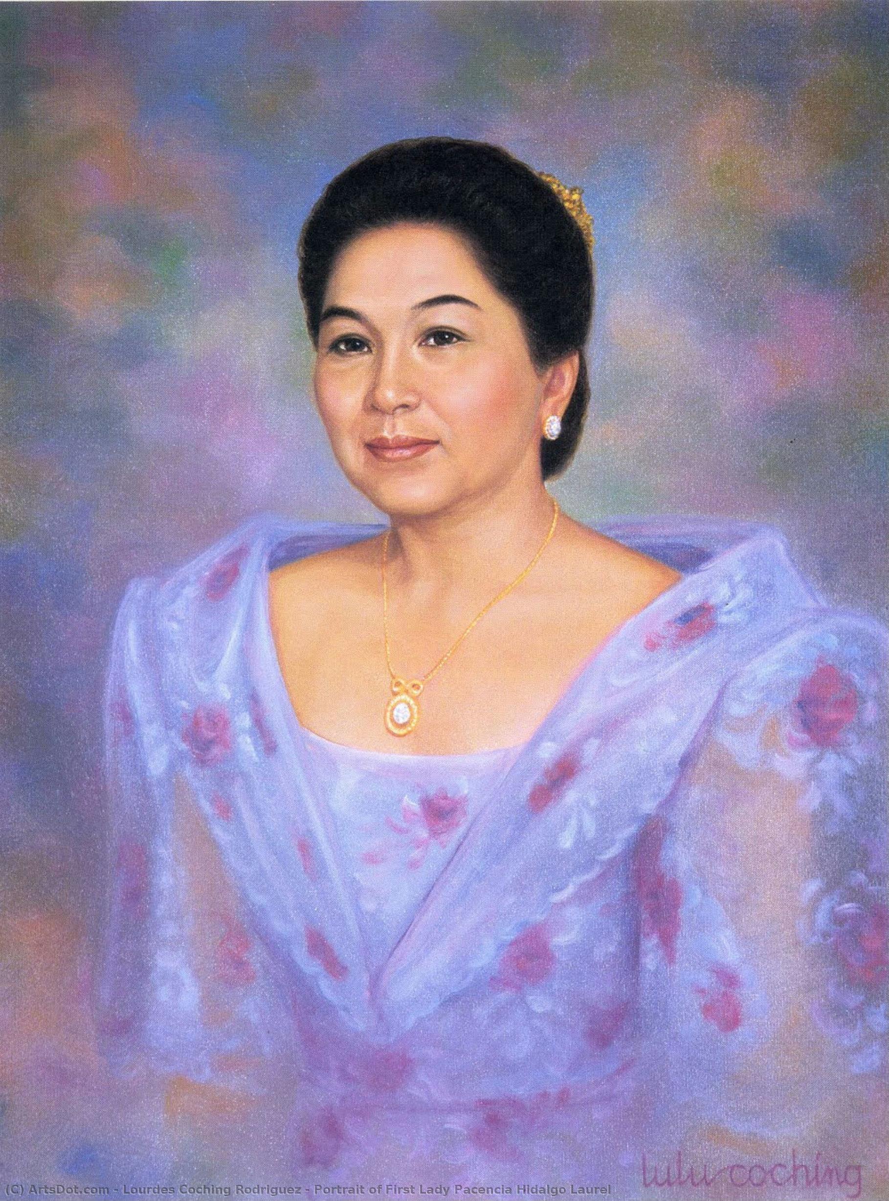 Portrait Of First Lady Pacencia Hidalgo Laurel — Lourdes Coching Rodriguez
