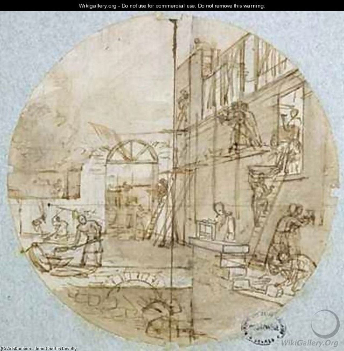 The Mason's Workshop — Jean Charles Develly