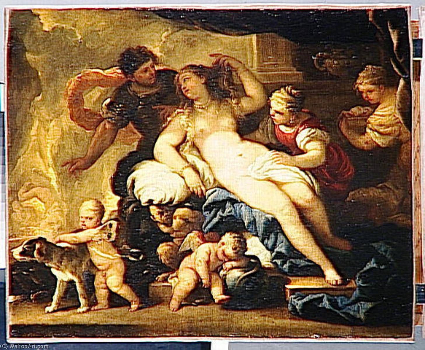 Mars Et Venus Dans La Forge De Vulcain — Лука Джордано