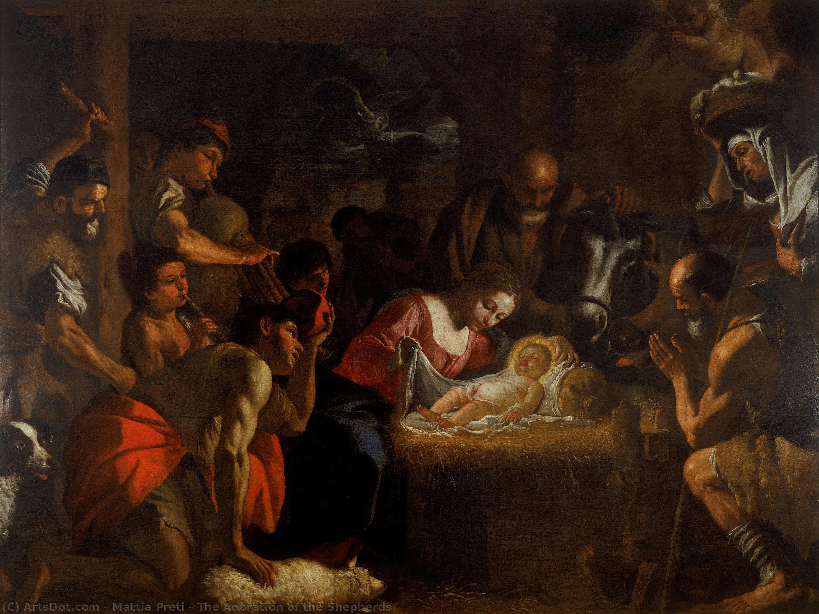The Adoration Of The Shepherds — Mattia Preti