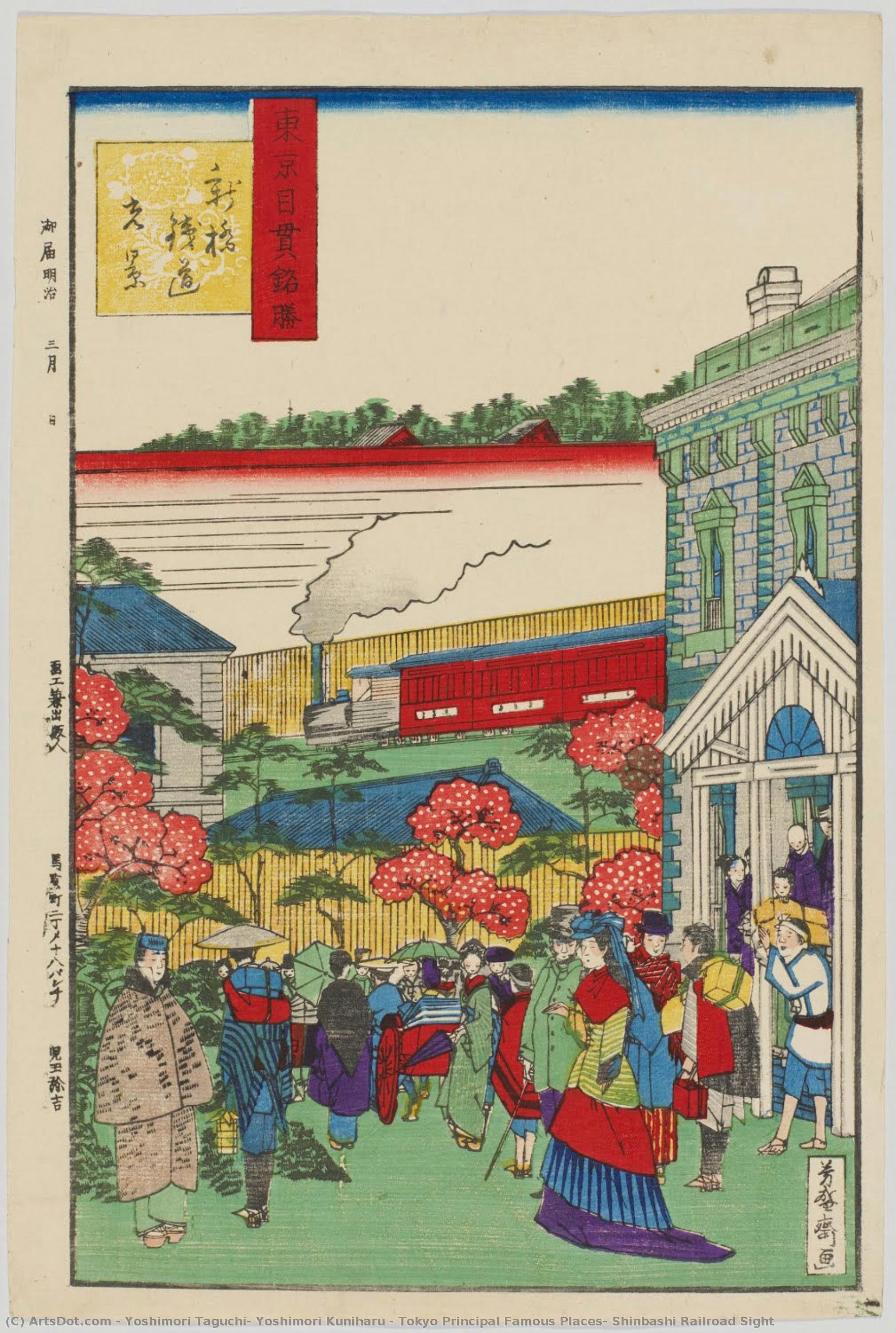 Tokyo Principal Famous Places: Shinbashi Railroad Sight — Yoshimori Taguchi, Yoshimori Kuniharu