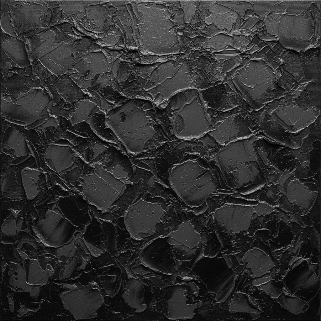 Monolithic Shadows: A Sculptural Study In Obsidian Tectonic Relief And Charcoal Depth — David Moreau