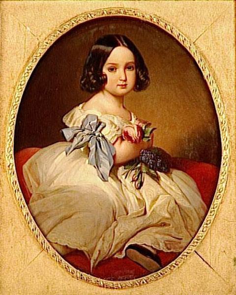 Marie Charlotte Amelie, Duchesse De Saxe, Imperatrice Du Mexique (1840 1927) — Franz Xavier Winterhalter