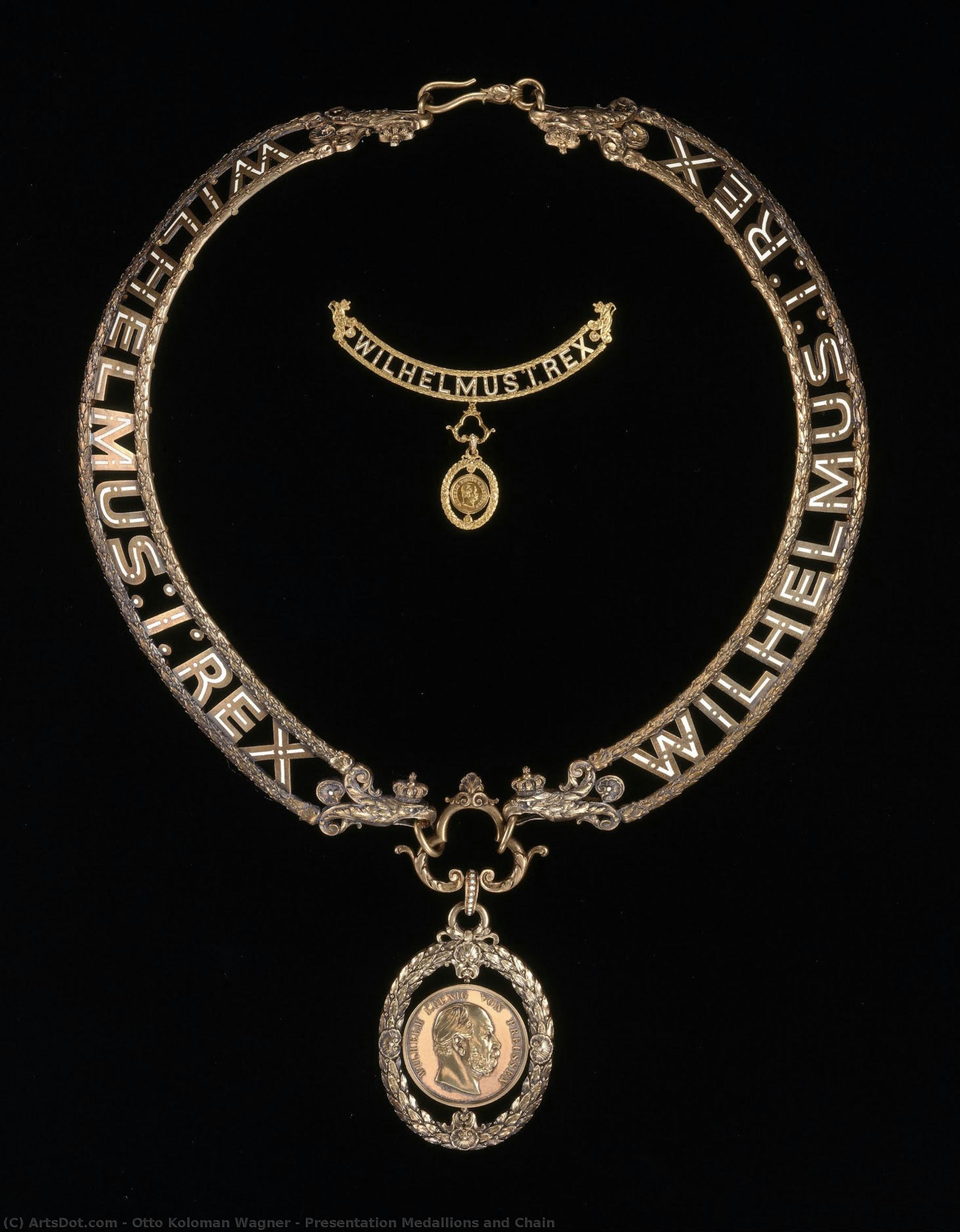 Presentation Medallions And Chain — Otto Koloman Wagner