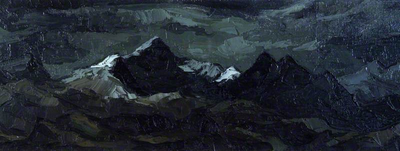 View Of Snowdon In Winter — John Kyffin Williams