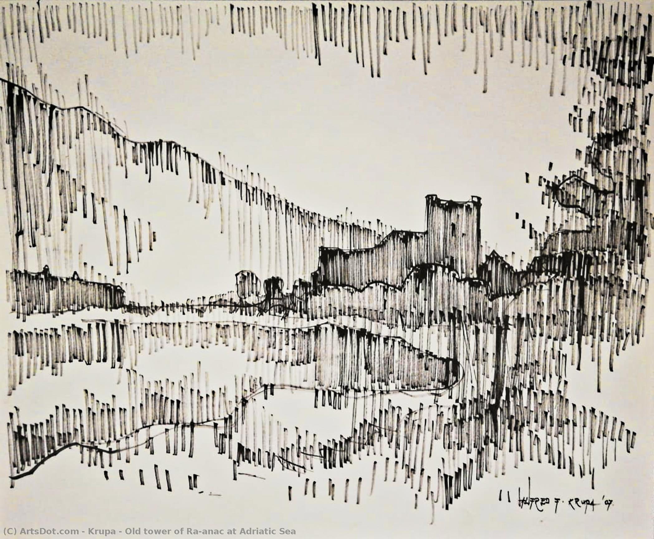 Old Tower Of Ražanac At Adriatic Sea — Alfred Freddy Krupa