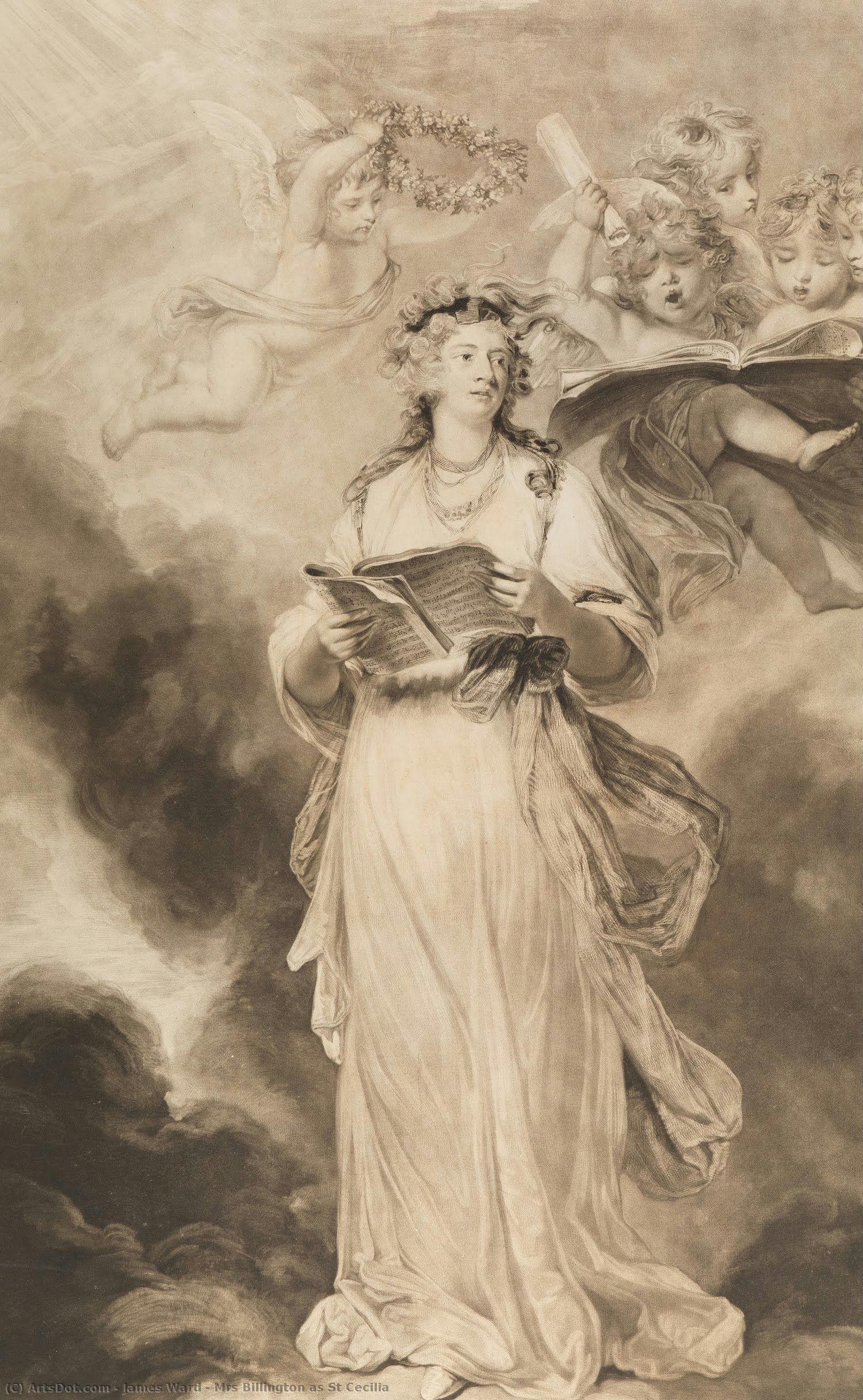 Mrs Billington As St Cecilia — James Ward