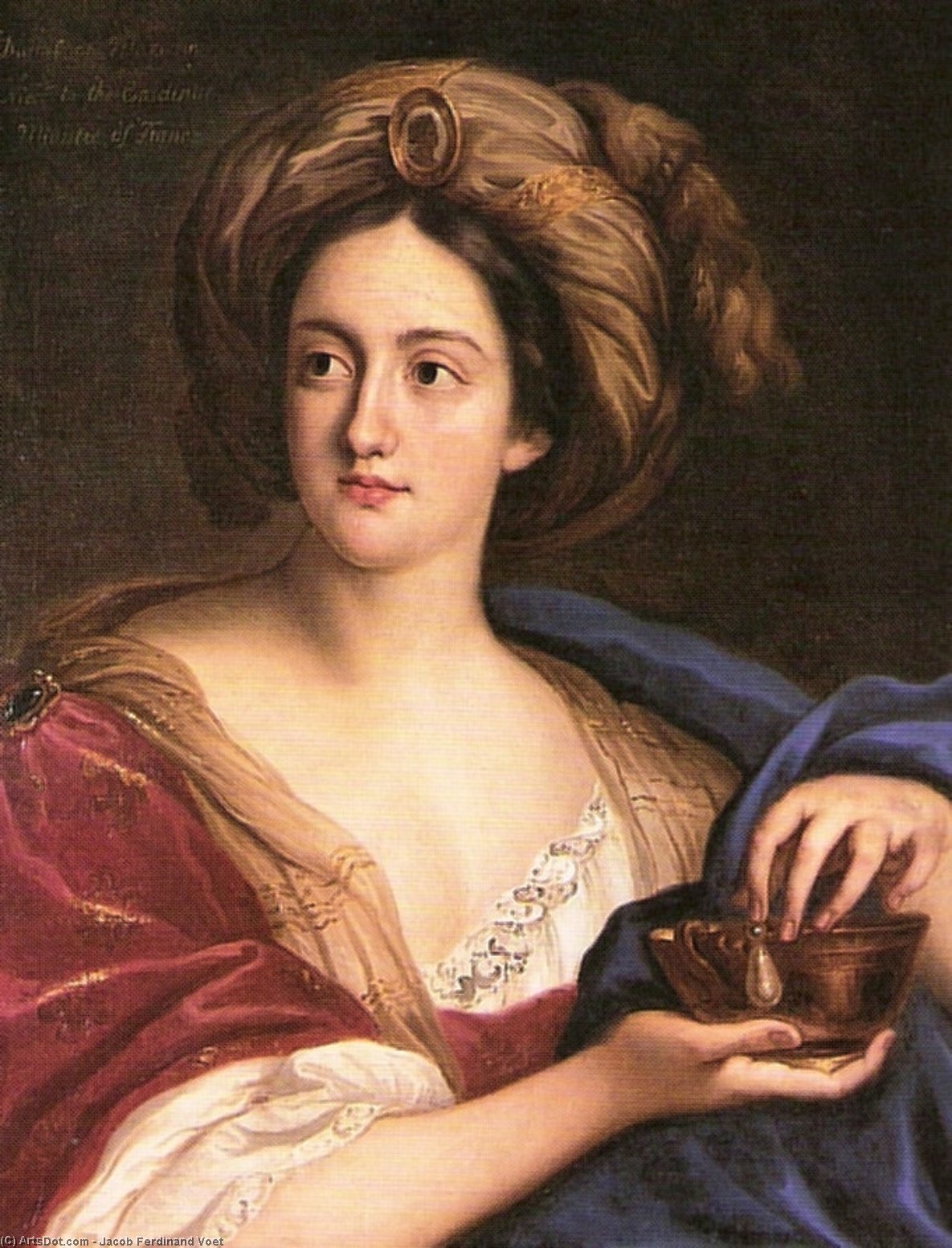 Ortrait Of Hortense Mancini — Jacob Ferdinand Voet